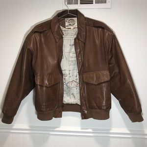 G-III Men’s Leather Bomber Jacket